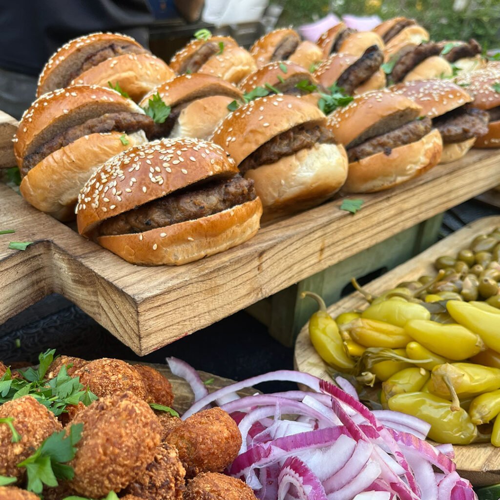 דוכן המבורגר לאירוע
