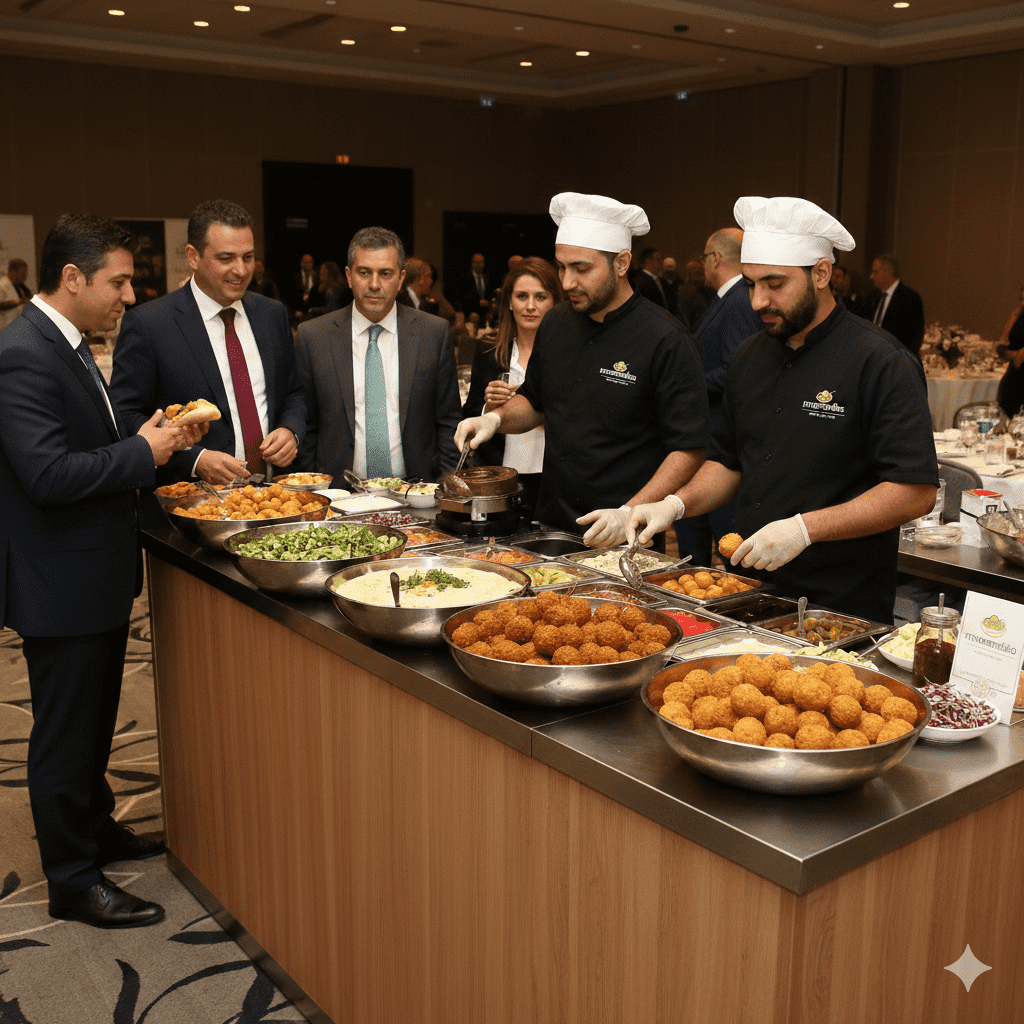 דוכן פלאפל לאירוע