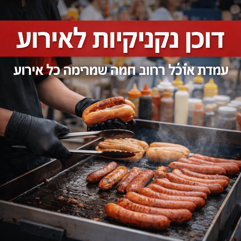 דוכן נקניקיות לאירוע