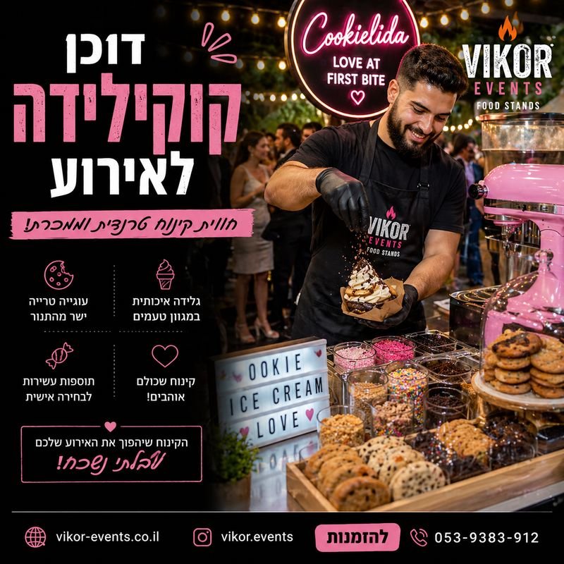 דוכן קוקילידה לאירוע – הקינוח שכולם מדברים עליו